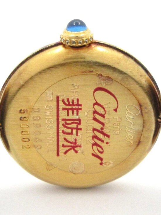 Cartier Must Colisee Vermeil W1000653 0***** 5***** Bordeaux Wrist Watch main image 12